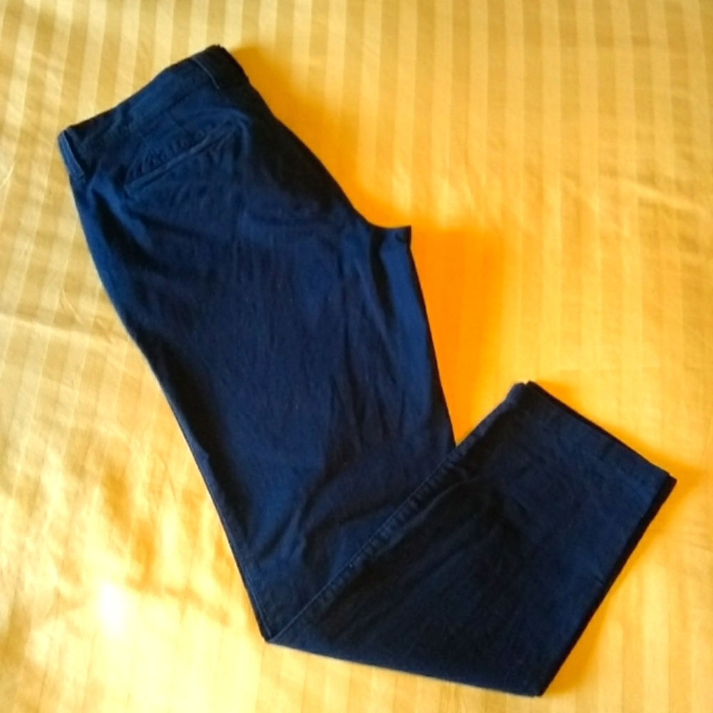 Navy Ankle/Cropped Pants, Tall